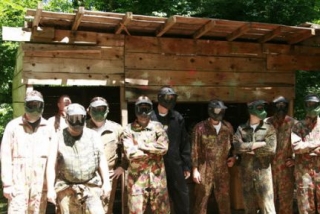 Paintball con amigos 